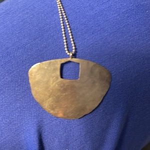 Silver contemporary necklace